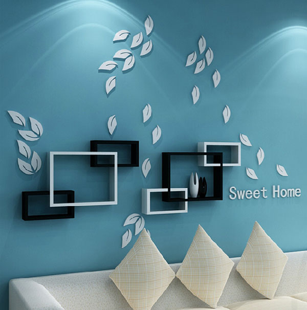 họa tiết dán tường trang trí phòng khách